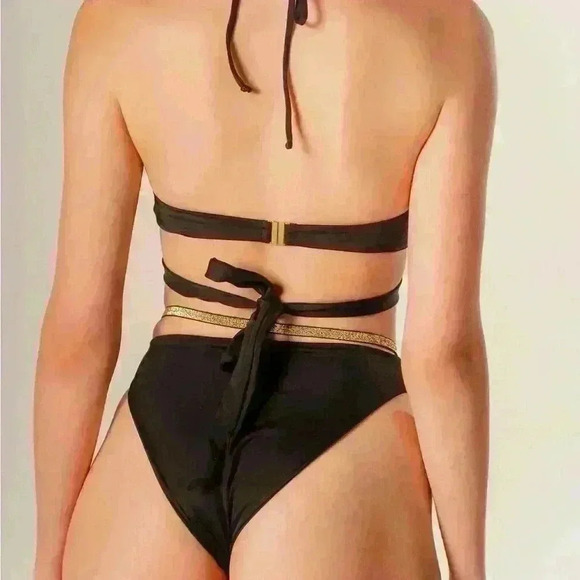 SULIS Swimwear Golden Eclipse Top + Bottom - Picture 3 of 9